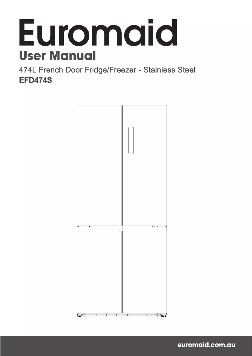 Page n°1 - Manuel utilisateur Euromaid EFD474S