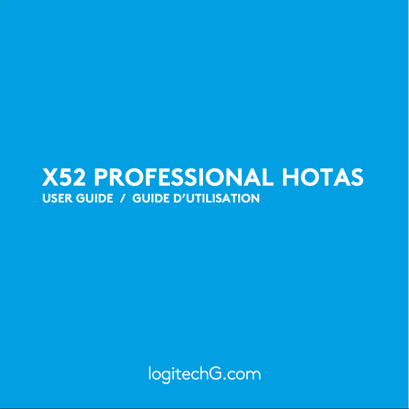 Image de la première page du manuel de l'appareil G X52 Professional HOTAS