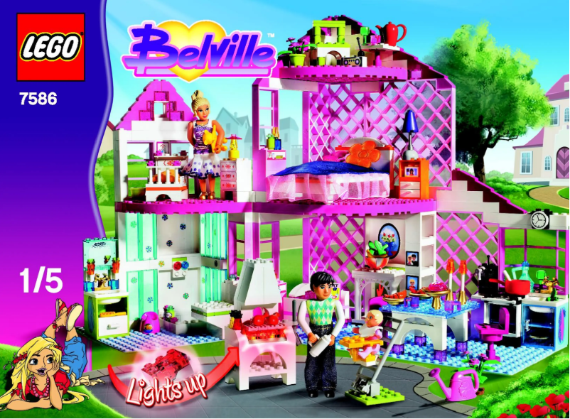 Page n°1 - Consignes visuelles Lego Belville 7586