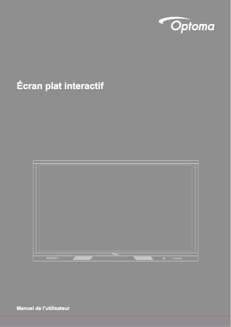 Page 1 de la notice Manuel utilisateur Optoma 3861RK