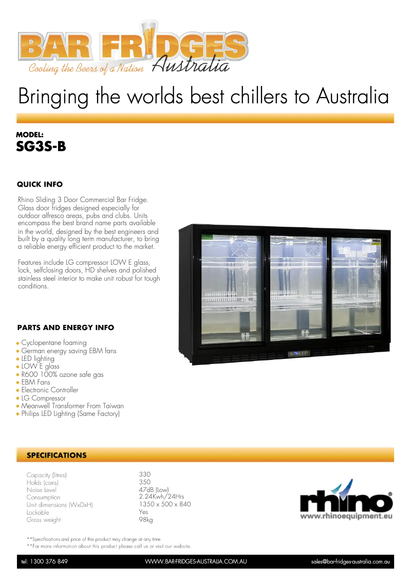 Image de la première page du manuel de l'appareil SG3S-B