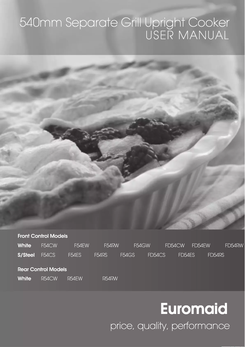 Página 1 del manual Manual de usuario Euromaid R54RW