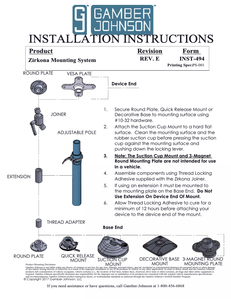 Page n°1 - Manuel utilisateur Zirkona 7110-1230