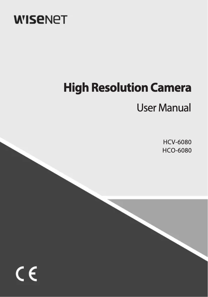 Page n°1 - Manuel utilisateur Hanwha HCO-6080