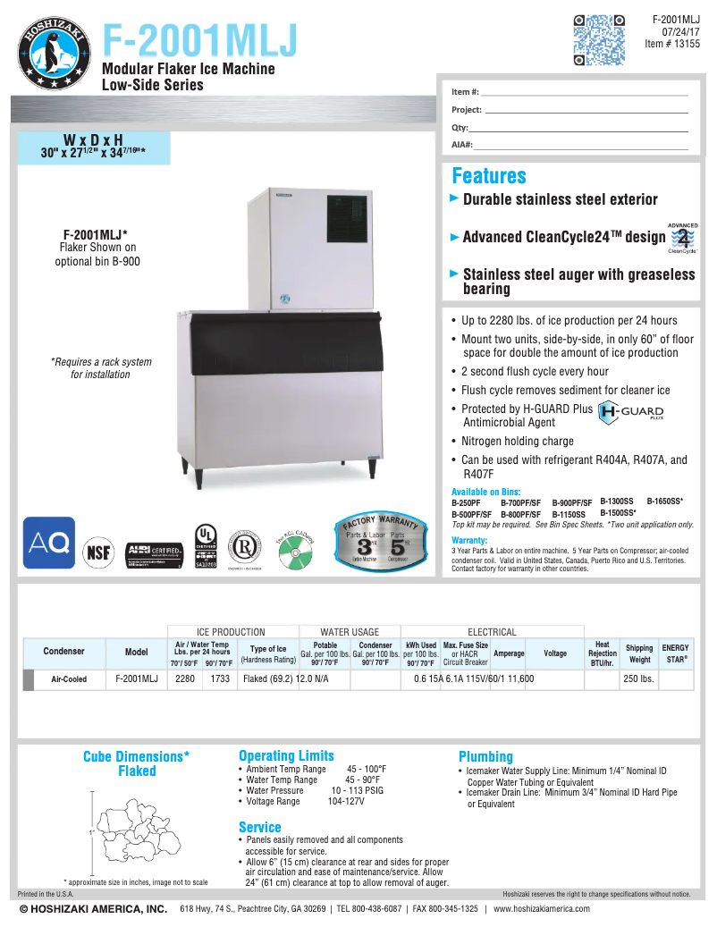 Image de la première page du manuel de l'appareil F-2001MLJ