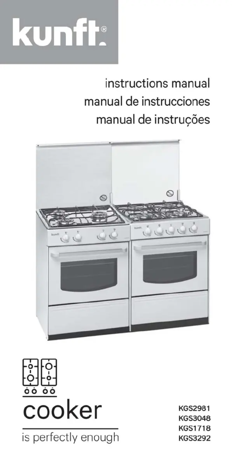 Page 1 de la notice Manuel utilisateur Kunft KGS1718