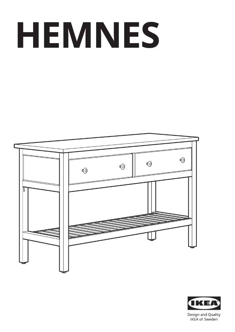 Página 1 del manual Manual de usuario Ikea HEMNES 103.967.22