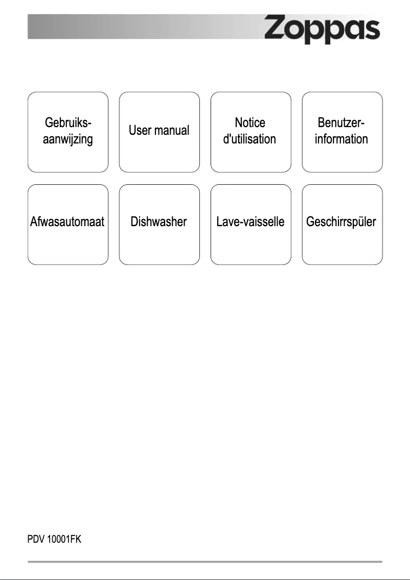 Page n°1 - Manuel utilisateur Zoppas PDV10001FK