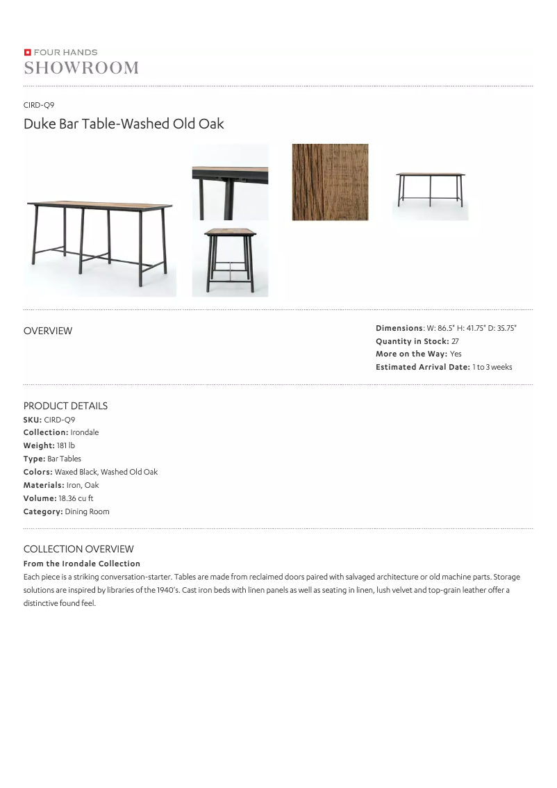 Page 1 de la notice Manuel utilisateur Four Hands CIRD-Q9