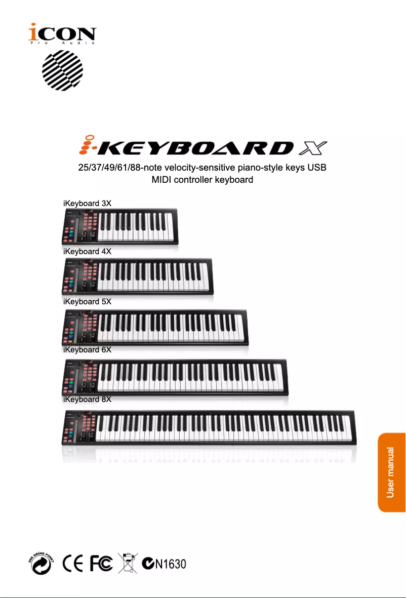 Image de la première page du manuel de l'appareil iKeyboard 3X