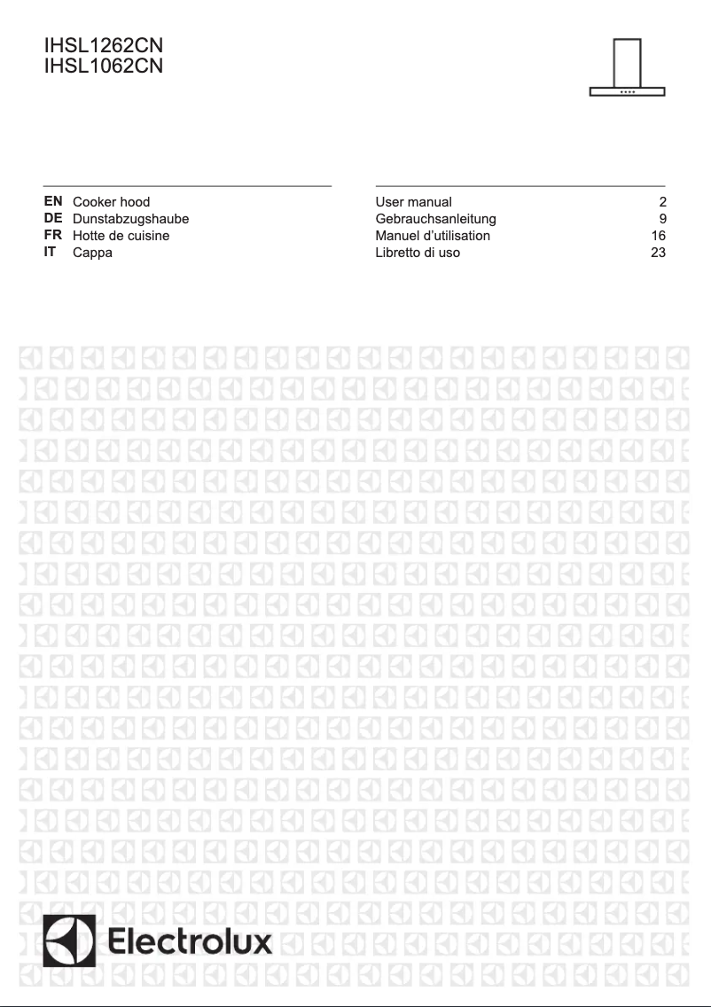 Image de la première page du manuel de l'appareil IHSL1262CN