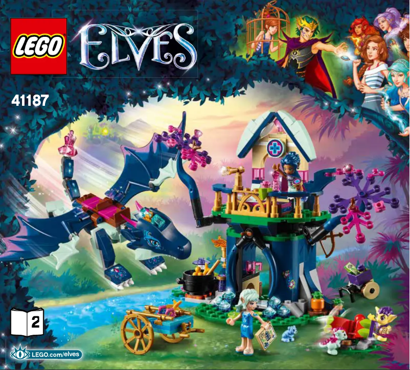 Page n°1 - Consignes visuelles Lego Elves 41187