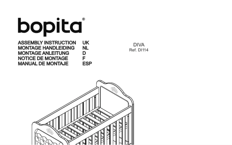 Page 1 de la notice Manuel utilisateur Bopita Diva