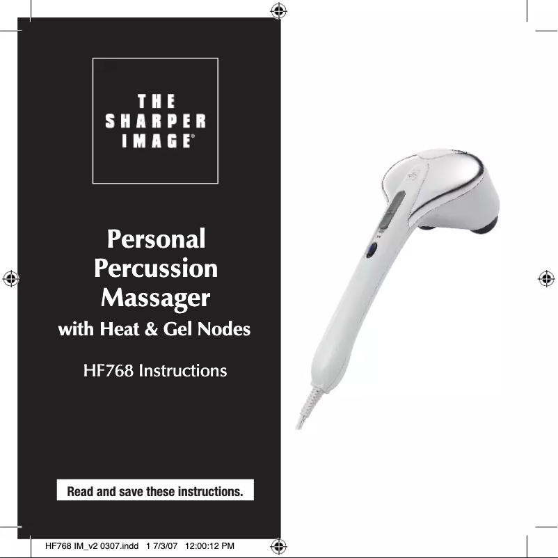 Page 1 de la notice Manuel utilisateur Homedics HF768