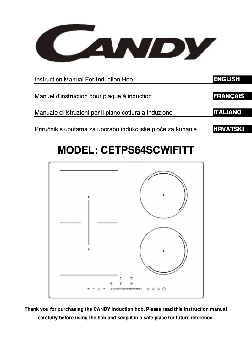Image de la première page du manuel de l'appareil CETPS64SCWIFITT