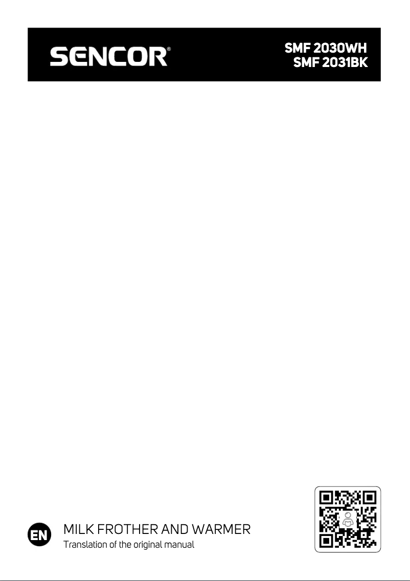 Page 1 de la notice Manuel utilisateur Sencor SMF 2031BK