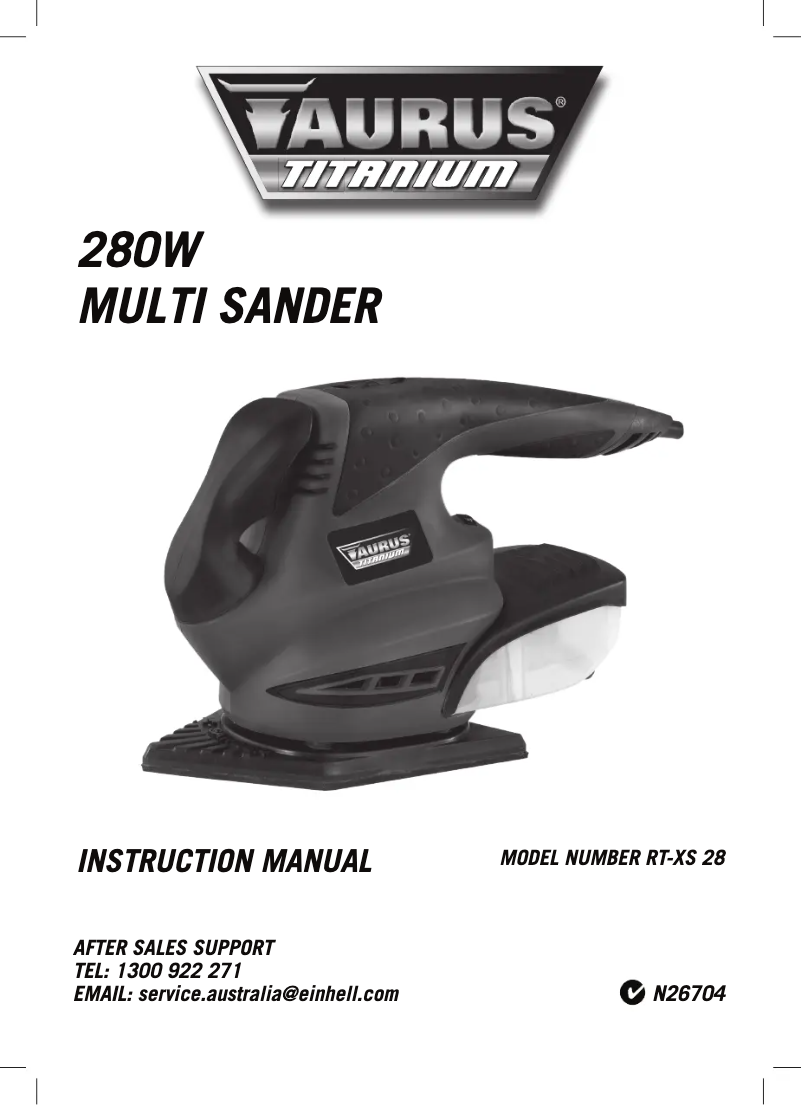 Image de la première page du manuel de l'appareil RT-XS 28