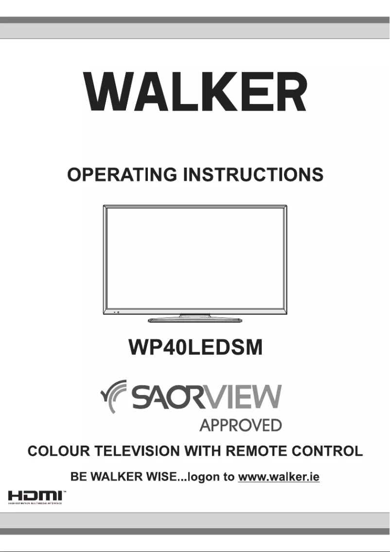 Page n°1 - Manuel utilisateur Walker WP40LEDSM