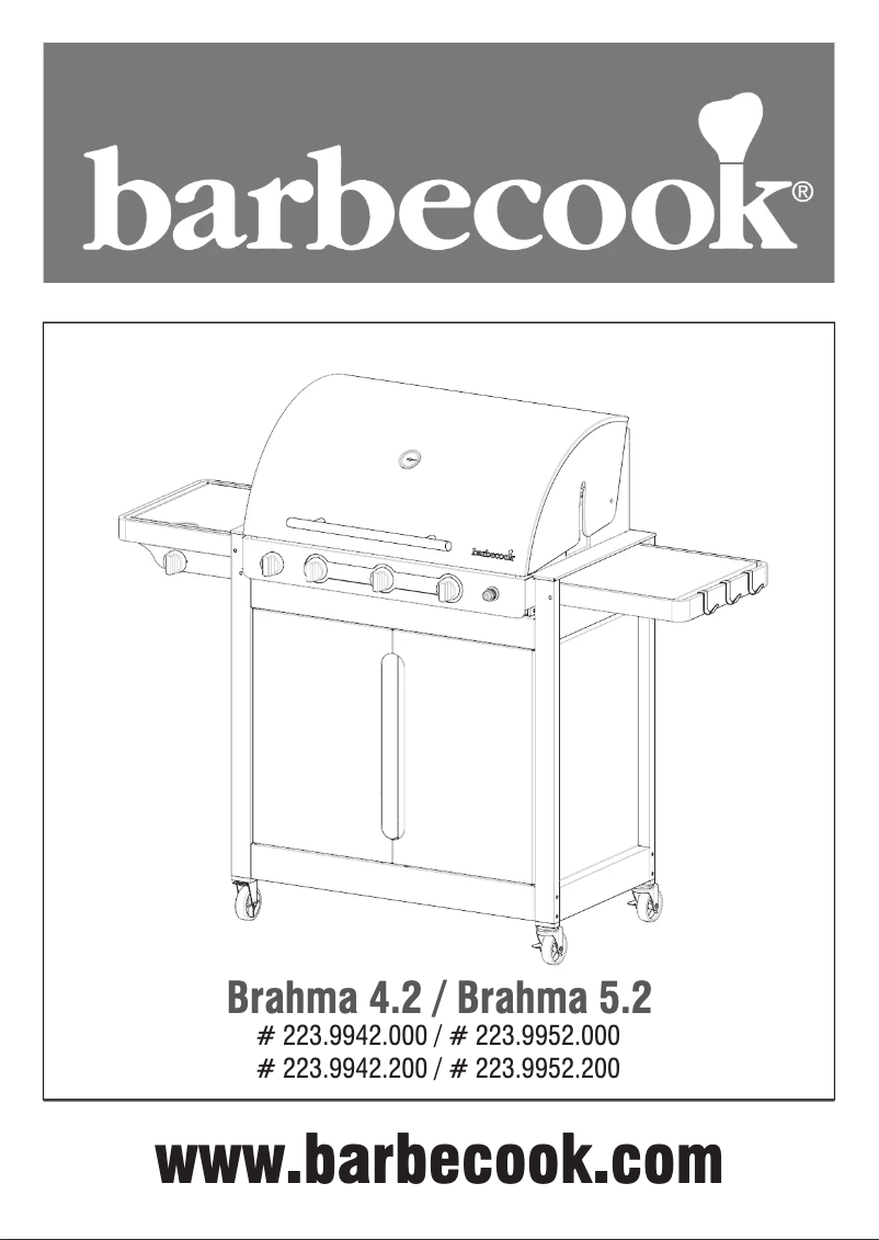 Page 1 de la notice Manuel utilisateur Barbecook Manua 1