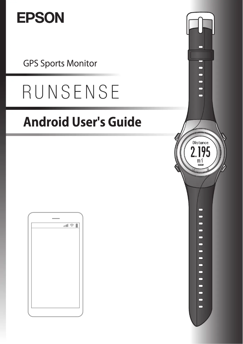 Image de la première page du manuel de l'appareil Runsense SF-110