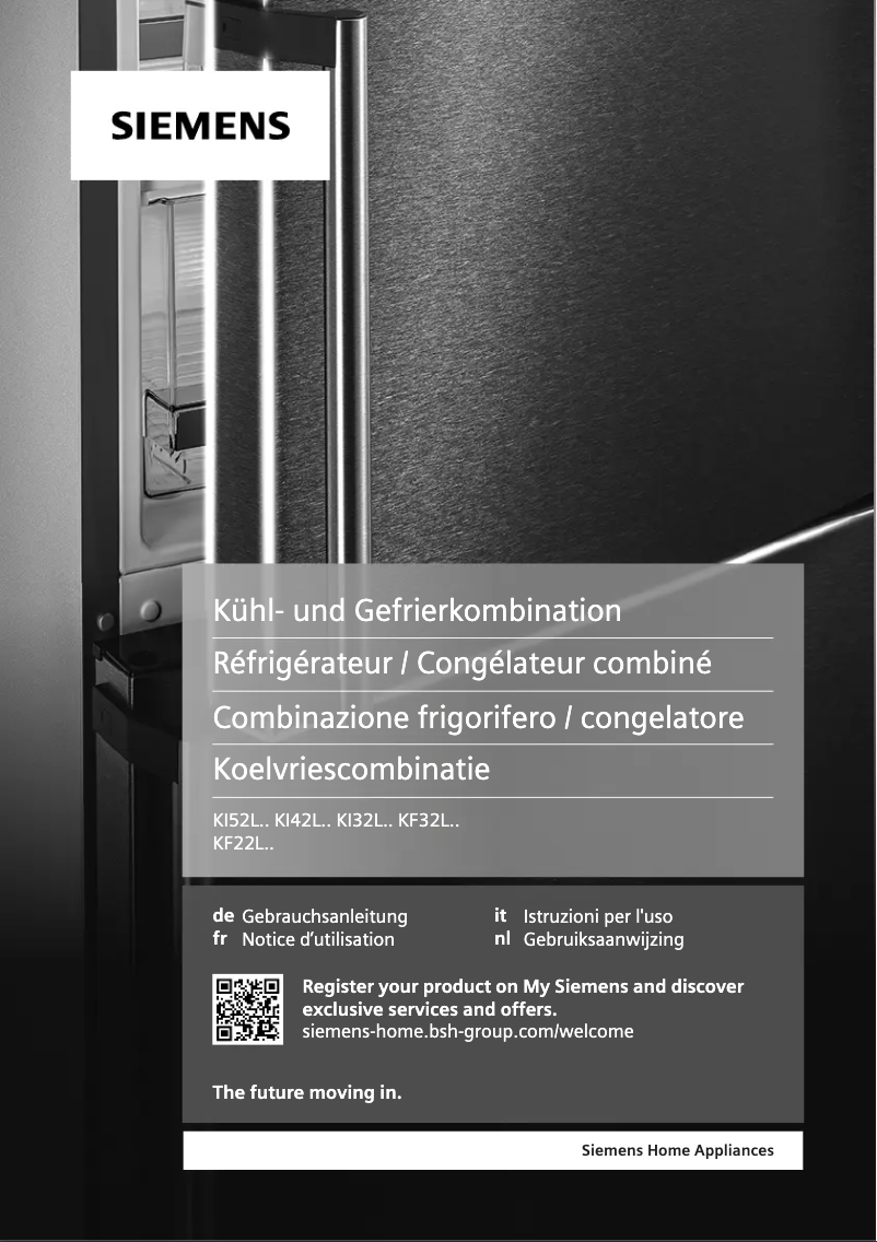 Page n°1 - Manuel utilisateur Siemens KI42LADE0