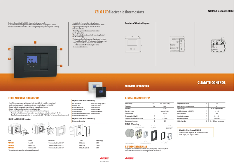 Image de la première page du manuel de l'appareil Celo LCD