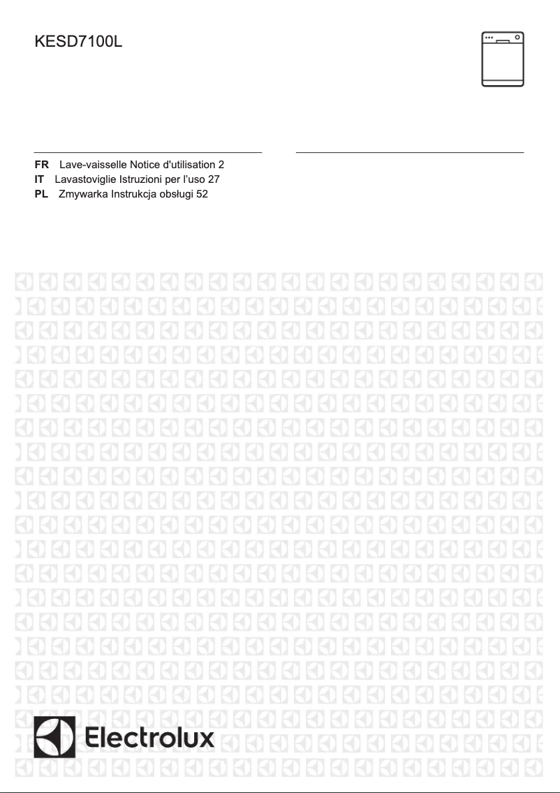 Page 1 de la notice Manuel utilisateur Electrolux KESD7100L