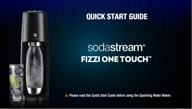 Page n°1 - Manuel utilisateur SodaStream Fizzi One Touch