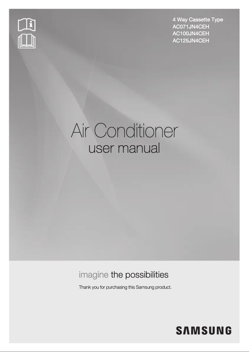 Page n°1 - Mode d'emploi Samsung AC100JN4CEH/EU