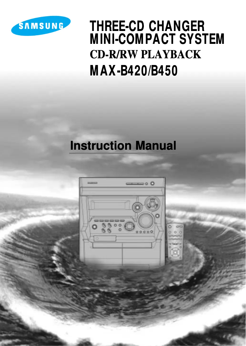 Page 1 de la notice Manuel utilisateur Samsung MAX-B420