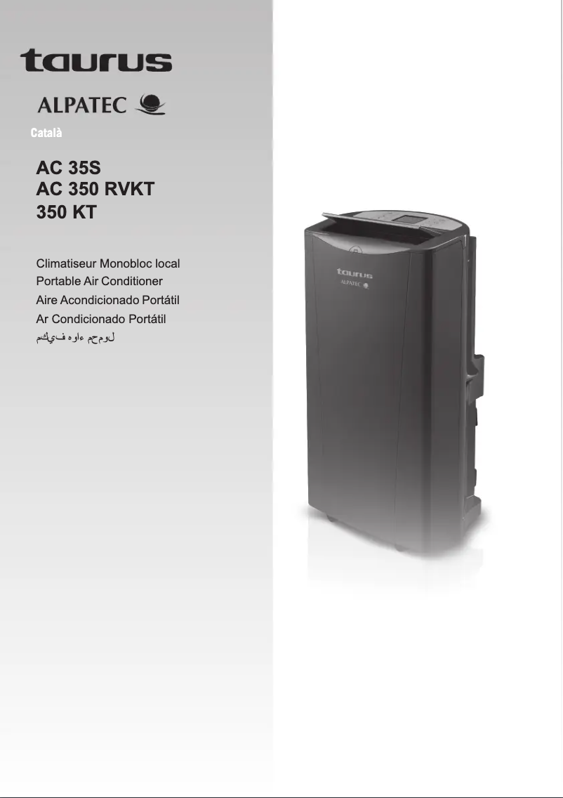Page n°1 - Manuel utilisateur Taurus AC 350 RVKT