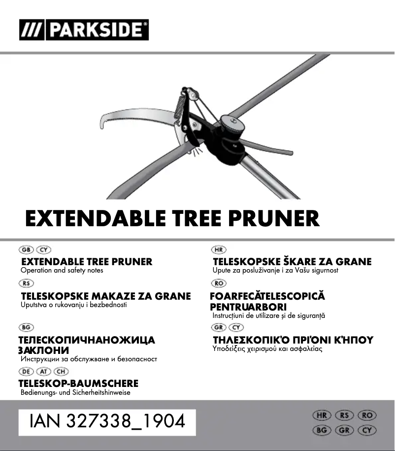 Page 1 de la notice Manuel utilisateur Parkside HG00358