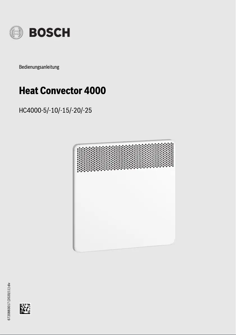 Image de la première page du manuel de l'appareil HC-4000-25