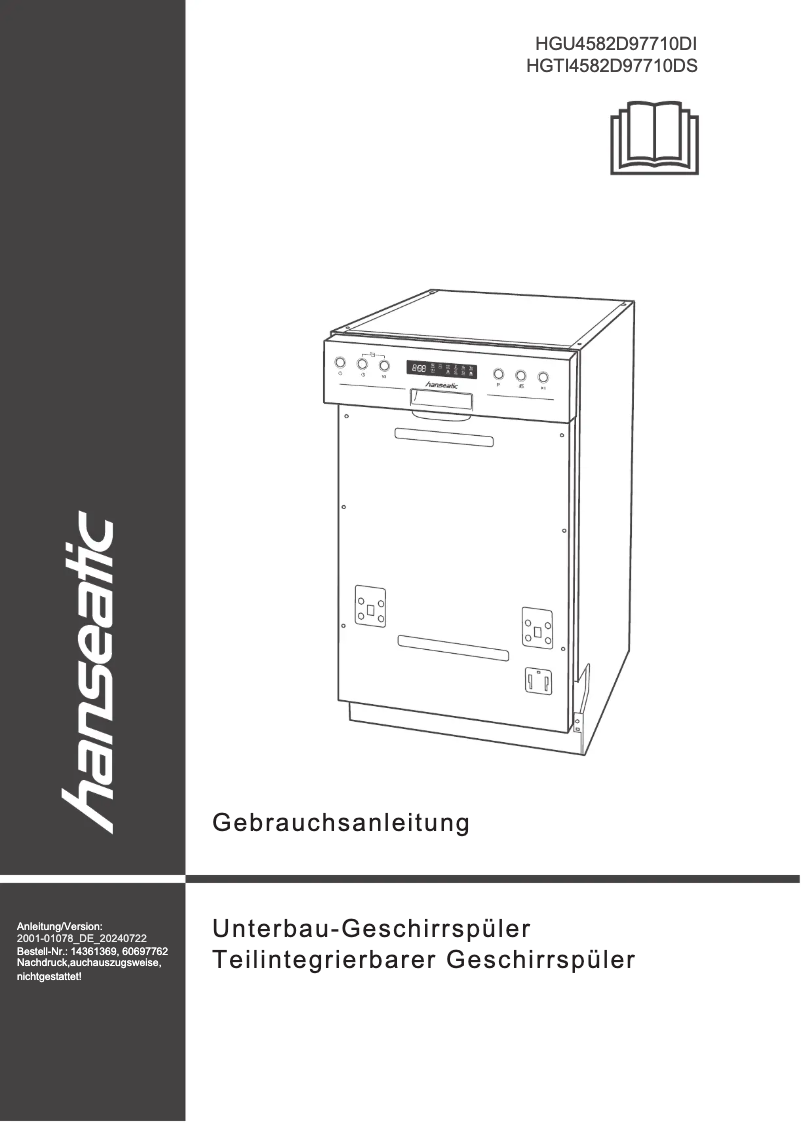 Page 1 de la notice Manuel utilisateur Hanseatic HGU4582D97710DI