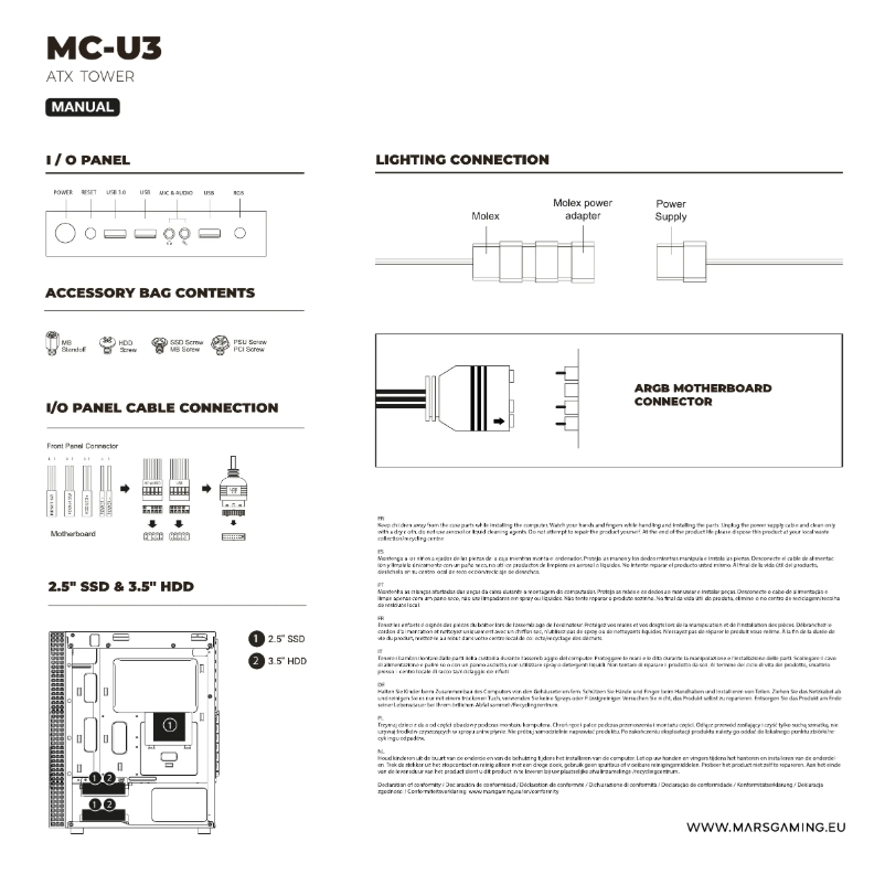 Image de la première page du manuel de l'appareil MC-U3