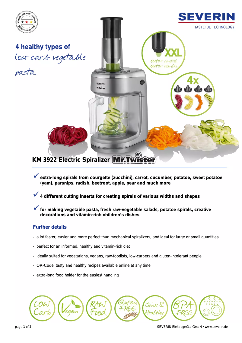 Image de la première page du manuel de l'appareil KM 3922