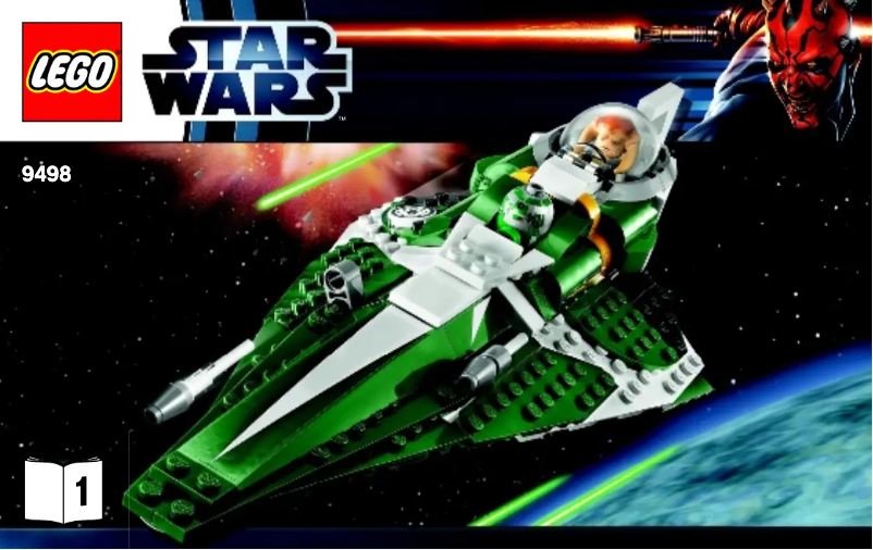 Image de la première page du manuel de l'appareil Saesee Tiin's Jedi Starfighter (TM)