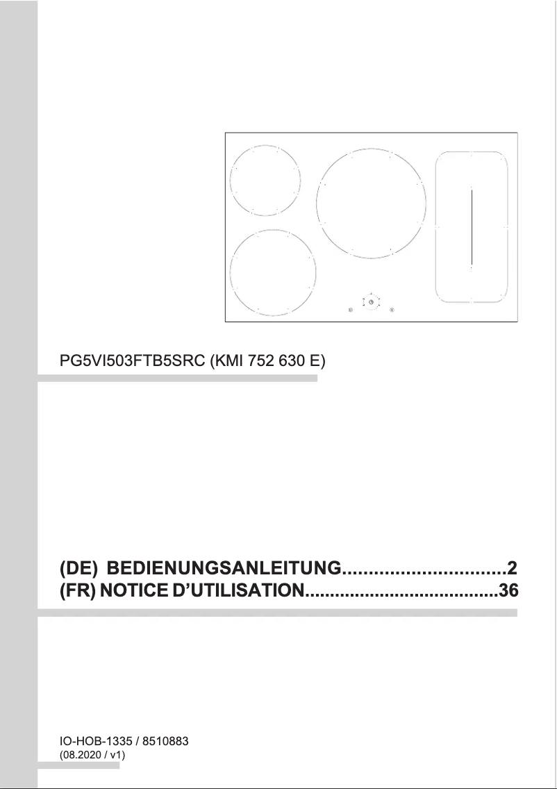 Image de la première page du manuel de l'appareil KMI 752 630 E