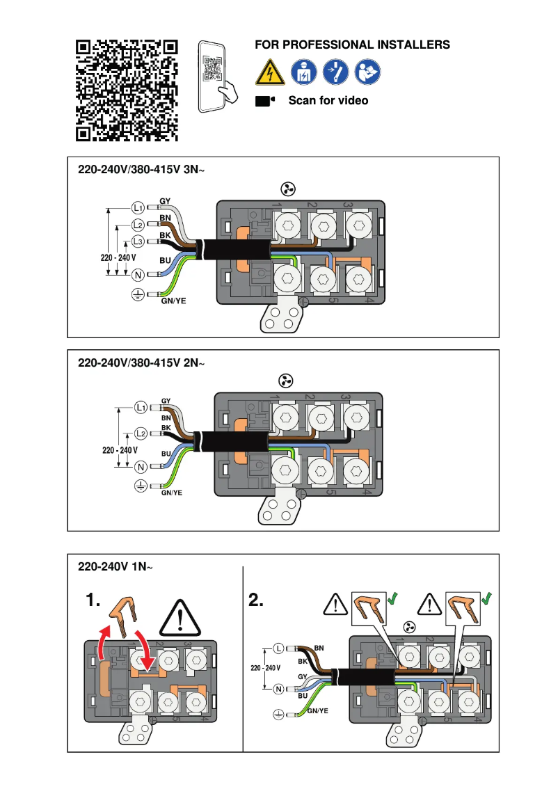 Page 1 de la notice Guide d'installation Neff V56NBS1L0