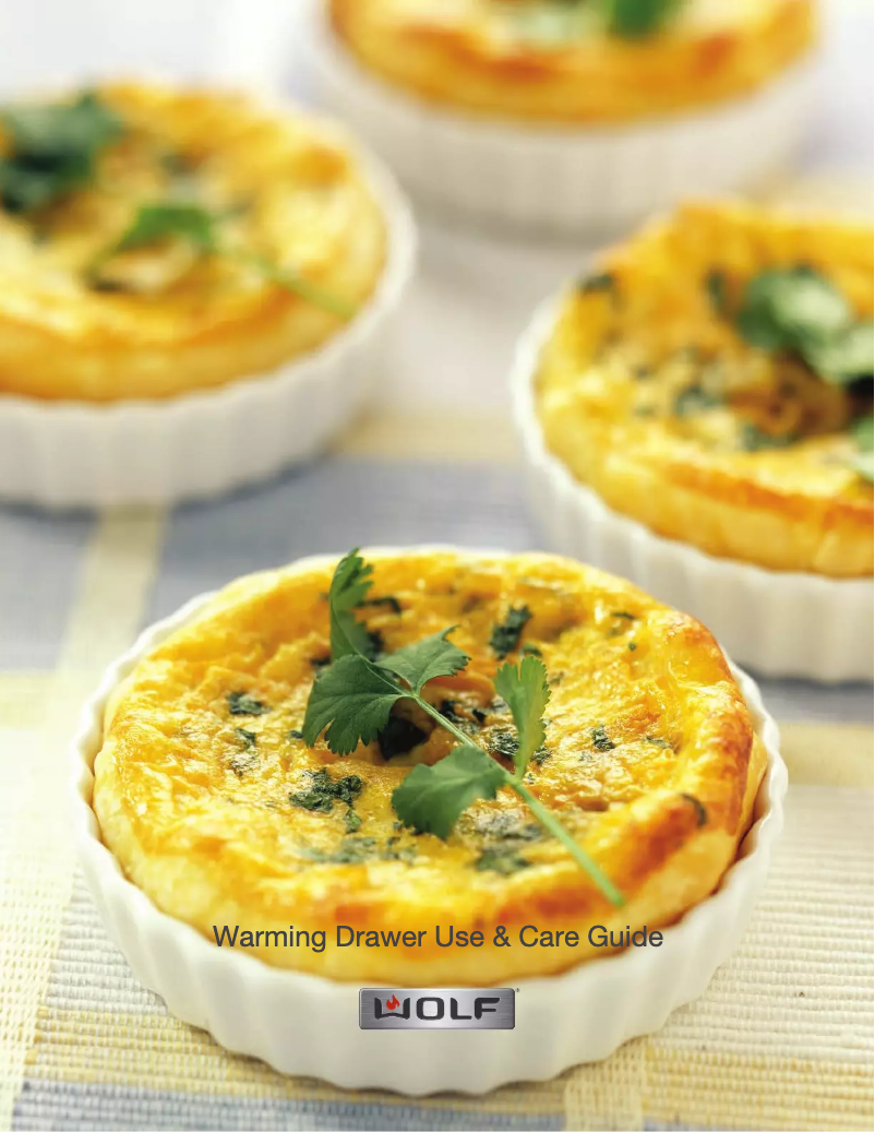 Page 1 de la notice Manuel d'utilisation et d'entretien Wolf WWD30