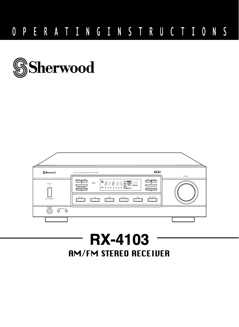 Image de la première page du manuel de l'appareil RX-4103