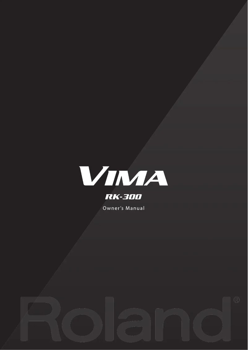 Page 1 de la notice Manuel utilisateur Roland Vima RH-300