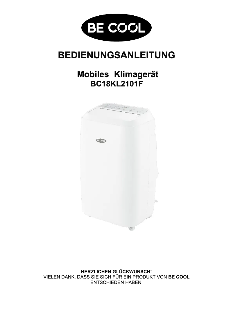 Imagen de la primera página del manual del dispositivo BC18KL2101F