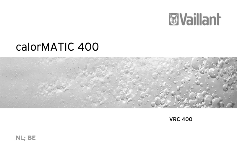 Image de la première page du manuel de l'appareil calorMATIC 400