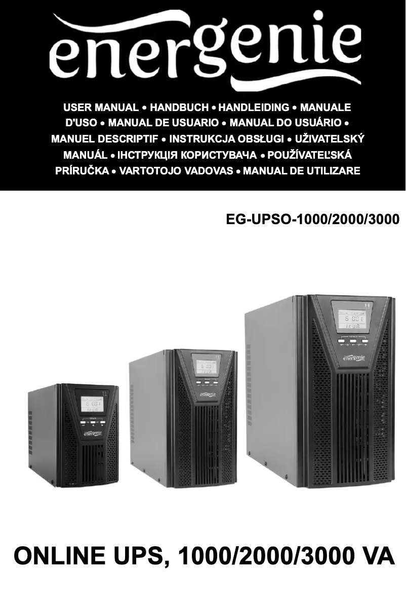 Page 1 of the manual User Manual EnerGenie EG-UPSO-1000