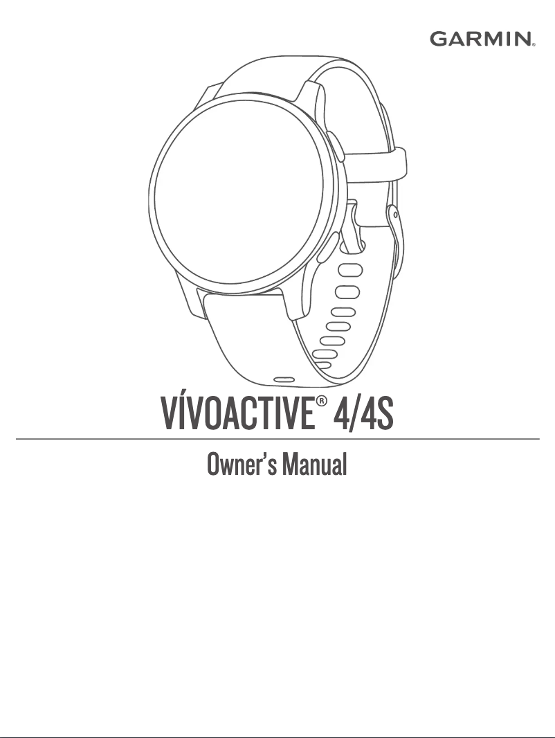 Page n°1 - Manuel utilisateur Garmin Vivoactive 4L