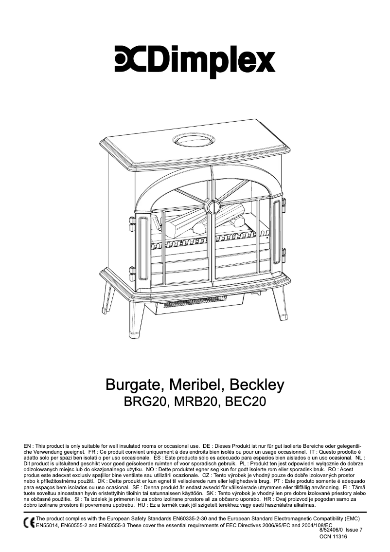 Image de la première page du manuel de l'appareil Beckley Optimyst BEC20