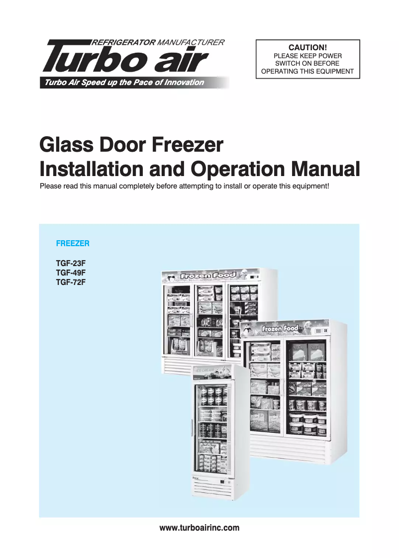 Image de la première page du manuel de l'appareil TGF-23F