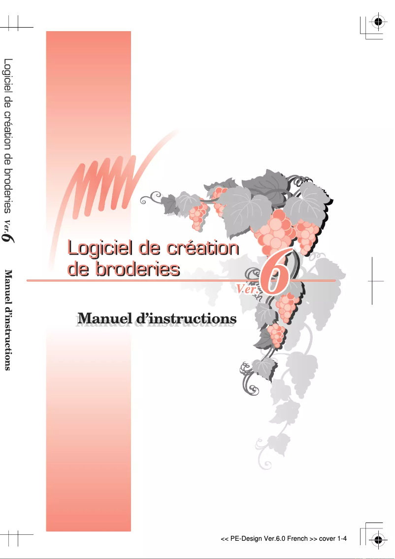 Image de la première page du manuel de l'appareil PE-Design Version 6