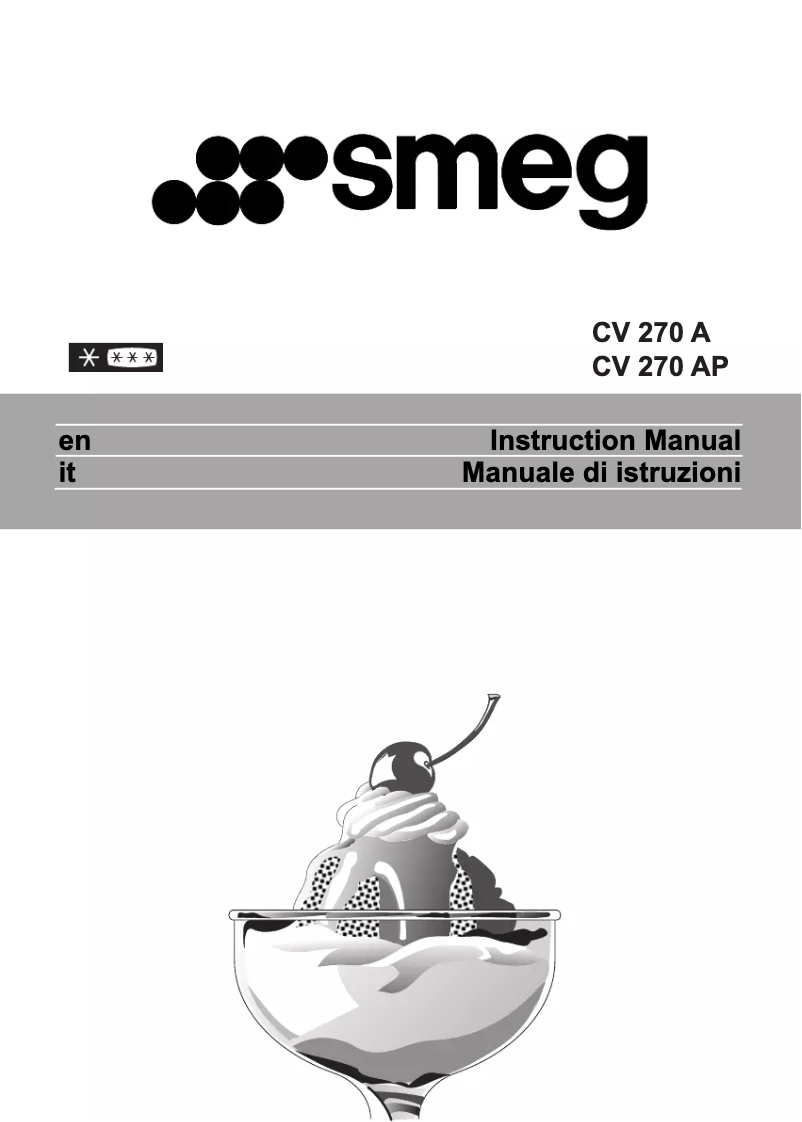 Image de la première page du manuel de l'appareil CV270AP